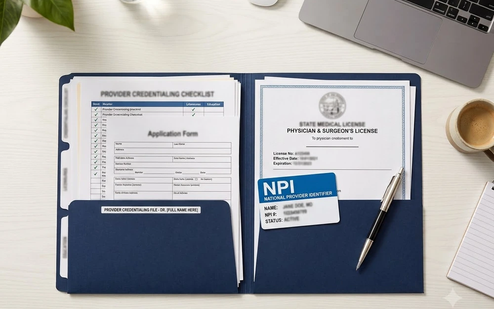 Provider credentialing documentation